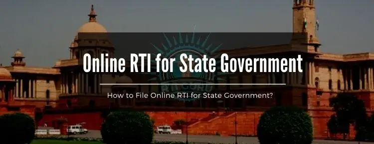 online rti for state government india