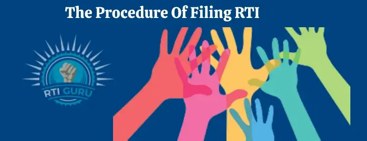 the procedure of filing rti