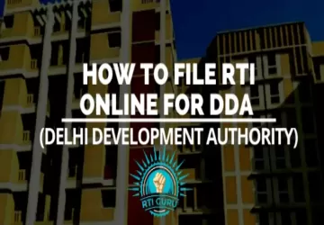 Apply RTI for DDA (Delhi Development Authority)