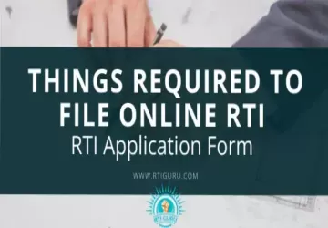 Important things required to file Online RTI Application?