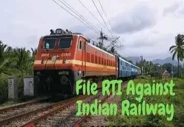 File online RTI Against Indian Railway - Step by Step