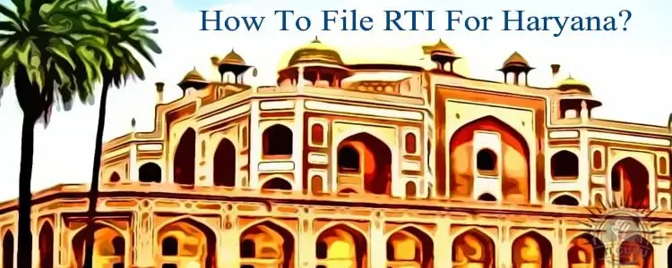 how to file rti in haryana?