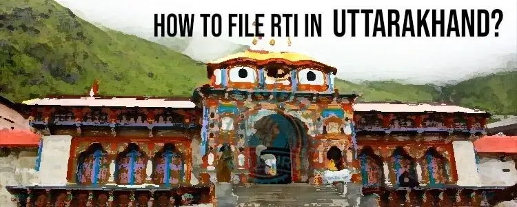 how to file rti in uttarakhand?